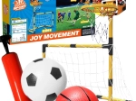 Woopie 2-in-1 set basketbal en voetbaldoel met ballen en pomp