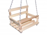 Natuurlijke houten schommel voor kinderen