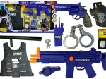 Politie speelset met schietgeluiden en accessoires