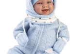 Realistische babypop met geluiden en zacht stoffen lichaam 44 cm