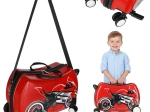 Kinder rollende koffer op wieltjes met motorfietsmotief 30 l