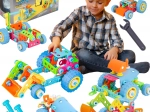 woopie voertuigen bouwset 6-in-1 stem – creatieve constructieset voor kinderen