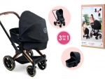 Poppenwagen Cybex 3 in 1 zwart