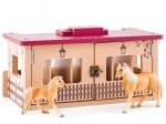 FAUNICA houten paardenstal met 6 boxen