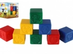 Kleurrijke plastic blokken voor kinderen met dierenmotieven, set van 8 stuks