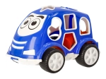 Pilsan sorteerautootje voor vormen – blauw