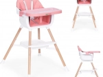 Kinder eetstoel 2-in-1, roze, ECOTOYS