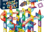 Woopie magnetische knikkerbaan-bouwset 3D, 105 onderdelen