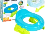 Reistoilet voor kinderen met wegwerpzakjes, blauw