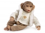 Realistische babyaap met zacht lichaam 32 cm