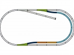 Piko Rails set met bedding - Parallel spoor
