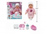 Pop Tosia 35 cm drinkt en plast met accessoires