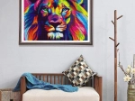5D diamantmozaïek regenboogleeuw – creatieve set voor volwassenen en kinderen