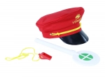 Conducteursset met fluit en vertrekbord