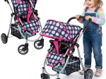 Poppenwagen WOOPIE Royal met verstelbaar zitje en 4 wielen