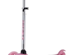 Roze driewielstep met LED-wielen