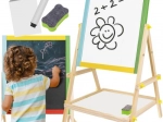 Houten dubbelzijdig draaibaar magnetisch bord voor kinderen KRUZZEL