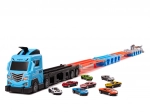 Vrachtwagen met takelwagen en racebaan van 210 cm, set van 8 stuks