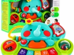 Interactieve olifant met mini-piano voor kinderen 6m+ – muzikaal speelgoed en rammelaar