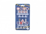 Verkeersborden – educatieve set 14 st., plastic modellen 5,5 cm