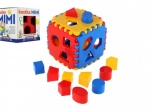 Insteekkubus voor kinderen van plastic 13 × 13 × 13 cm
