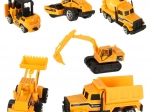 Set van 6 bouwvoertuigen