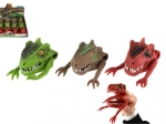 Siliconen vingerpop dinosaurus, 3 kleuren