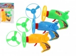 Lanceerpropeller met starter – kunststof pistool 12 cm, verschillende kleuren