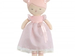 Pluchen pop Niza 36 cm met wiegje