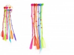 Haarspeldjes en klemmetjes met kleurrijke vlechtjes, 30 cm, 6 stuks