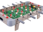 Tafelvoetbal grijs – compacte tafelversie