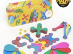 Clixo rainbow magnetische bouwset 42 stuks