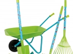 Groot tuinset voor kinderen met kruiwagen