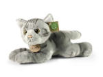 Rappa pluchen kat grijs liggend 30 cm Eco-Friendly