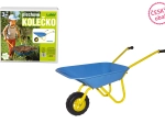 Blauwe metalen kruiwagen 82 × 42 × 35 cm