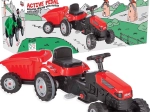 Pilsan traptractor met aanhanger – rood