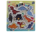Waterstickers dinosaurussen - 1 stuk