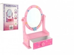 Houten sieradendoos met spiegel voor kleine prinsessen