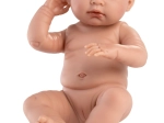 Llorens New Born meisje – realistische pop met volledig vinyl lichaam 43 cm
