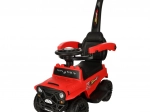 Terreinloopwagen met duwstang, lichten en geluid rood