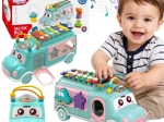 Muzikale auto met vormensorteerder en xylofoon WOOPIE BABY