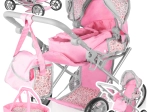 Poppenwagen 3-in-1 Pink Flowers