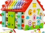 Houten educatief huisje voor kinderen DIY