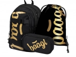 baagl schoolset skate gold – rugzak, etui en gymzak