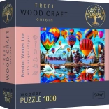 Houten puzzel TREFL Wood Craft Origin – Kleurrijke ballonnen 1000 stukjes