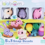 Bouwset Lalaboom Verbindende kralen Boerderijdieren