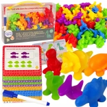 WOOPIE Educatieve Set Wetenschap Rekenen Montessori Dino Puzzel 95 stuks