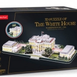 CUBICFUN 3D-puzzel Witte Huis met LED-verlichting (151 stukjes)