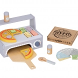 Tooky Toy houten pizza set met accessoires