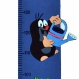 Kinder groeimeter Mol – blauw, foam, 5 delen